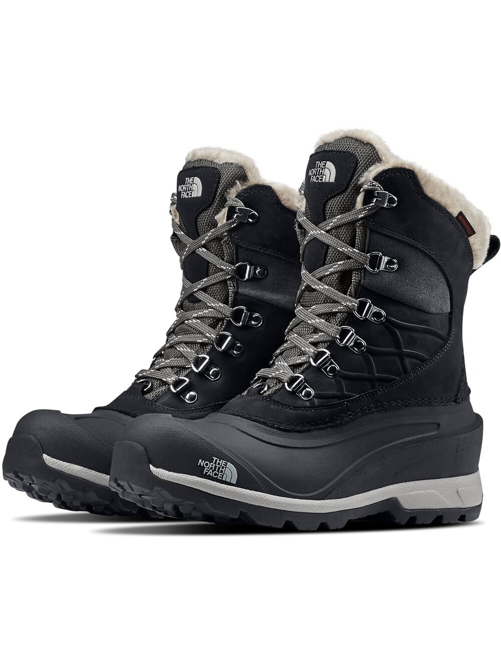 The North Face Women's Chilkat 400 Winter Boots Size 6 Black Zinc Gray NEW Box